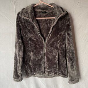 32 DEGREES - Gray Zip Plush Jacket - Sweatshirt Warm Soft - Womens Small